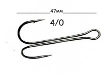Двійник Kumho Double Hook KH-11040 №4/0 (10шт/уп)