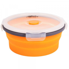 Контейнер силіконовий Tramp складаний з кришкою-засувкою 550мл orange (TRC-088-orange)