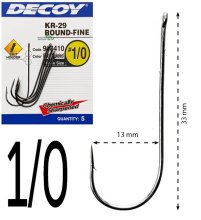 Гачки Decoy KR-29 Worm Round-Fine size 1/0
