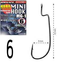 Крючки Decoy оффсетные Mini Hook MG-1 size 6