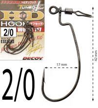 Крючки Decoy оффсетные Worm 117 HD Hook Offset size 2/0
