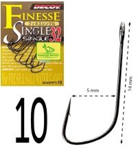 Гачки Decoy Finnesse Single S-32 №10 (12шт/уп)