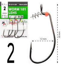 Крючки офсетные Gurza Worm 101 LEHS KE-3215 №02
