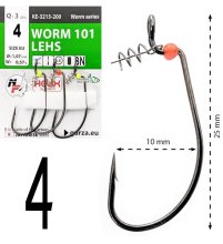 Крючки офсетные Gurza Worm 101 LEHS KE-3215 №04