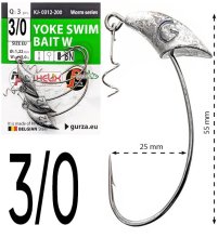 Крючки офсетные Gurza Yoke Swim Bait W BN №3/0 15г