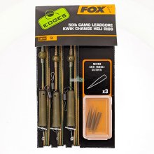 Монтаж Fox Edges Camo Leadcore Kwik Change Heli Rigs 50lb, 3шт (CAC755)