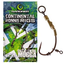 Монтаж Gardner Continental Ronnie Rigs, гачок №02 (3шт/уп)