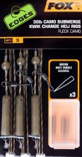 Монтаж Fox Edges Camo Submerge Heli rigs Kwik Change Kit 30lb, 3шт (CAC711)
