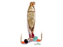 Блешня Lucky John Чортик трикутний з петелькою 3,8мм 0,95г 3238-G