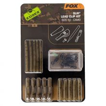 Набір Fox Edges Camo Slik lead clip kit №10, 5шт (CAC779)