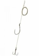 Оснастка на сома Carp Zoom Catfish Rig, №8/0 hook, №5/0 triple hook, 130см (CZ5546 )