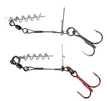 Оснастка Savage Gear Carbon49 Corkscrew Stinger #3/0 31кг, 2шт