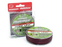 Повідковий матеріал в оболонці Kosadaka Mirage 25м 25lb коричневий/чорний