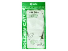 Поводок Golden Catch Titanium Leaders 20см 0,30мм 10кг (2шт/уп)