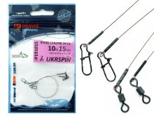 Поводок Ukrspin Orange Spinning 1х19 AFW 15см 5кг (2шт/уп)
