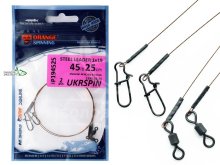 Поводок Ukrspin Orange Spinning 1х19 AFW 25см 20кг (2шт/уп)