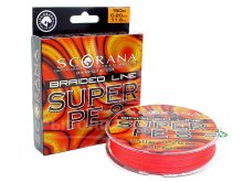 Шнур Scorana Super PE 8 150м orange