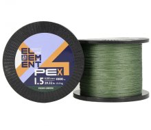 Шнур ZEOX Element PE X4 Moss Green 1000м #3.0/0,285мм