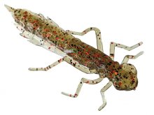 Силикон Fishup Dragonfly 1,7" 045 - Green Pumpkin/Red-Black