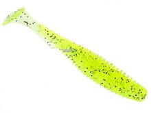 Силикон Fishup U-Shad 4,0" 055 - Chartreuse/Black