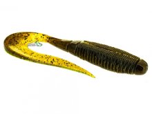 Силикон Jackall Rhythm Curly 5,0" Green Pumpkin Pepper