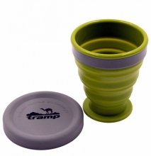Стакан складной Tramp силиконовый с крышкой 200мл green (TRC-126-green)