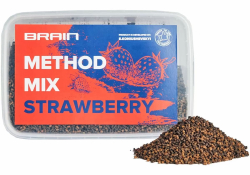 Прикормка Brain Method Mix Strawberry 400г Прикормка Brain Method Mix Strawberry 400г