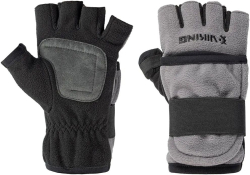 Перчатки Viking Fishing Ice Pro Gloves (fleece) 5 cut finger+cover, grey-graphite разм. L
