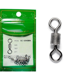 Вертлюг GC Impressed Rolling Swivel 1040BN - №2/0 (6шт/уп) Вертлюг GC Impressed Rolling Swivel 1040BN - №2/0 (6шт/уп)