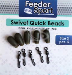 Швидкознімна фідерна намистинка Feeder Sport Swivel Quick Beads S (5шт/уп) Швидкознімна фідерна намистинка Feeder Sport Swivel Quick Beads S (5шт/уп)