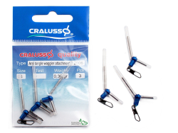 Карабин поплавочный Cralusso Anti Tangle Waggler attachment M (2006) 3шт/уп Карабин поплавочный Cralusso Anti Tangle Waggler attachment M (2006) 3шт/уп