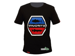 Футболка Favorite FB6 шестикутний логотип, black L Футболка Favorite FB6 шестикутний логотип, black L