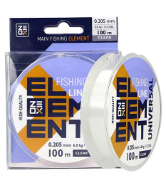 Лісочка ZEOX Element Universal Clear 100м 0,165мм Лісочка ZEOX Element Universal Clear 100м 0,165мм