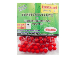 Пенопласт в протеиновом тесте "Instinct" maxi клубника Пенопласт в протеиновом тесте "Instinct" maxi клубника