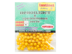 Пенопласт в протеиновом тесте "Instinct" mini кукуруза