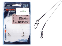 Поводок Ukrspin Orange Spinning титановый мат.AFW 5кг 17см с вертлюгом Поводок Ukrspin Orange Spinning титановый мат.AFW 5кг 17см с вертлюгом