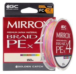 Шнур Golden Catch Mirrox PE X4 150м Multicolor #0.6