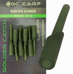 Клипса Golden Catch Run Rig Rubber, green (6шт/уп) Клипса Golden Catch Run Rig Rubber, green (6шт/уп)