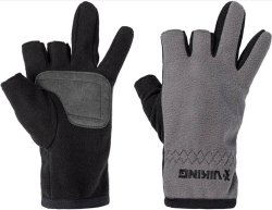 Рукавички Viking Fishing Ice Master Gloves (fleece) 3 cut finger, grey-graphite розм. L Рукавички Viking Fishing Ice Master Gloves (fleece) 3 cut finger, grey-graphite розм. L
