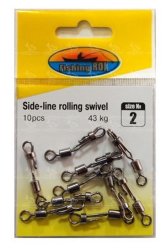 Вертлюги с карабином Fishing ROI Side-line rolling swivel #02