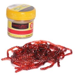 Мотыль силиконовый Lucky John Extra Blood Worm XL (160шт) Мотыль силиконовый Lucky John Extra Blood Worm XL (160шт)