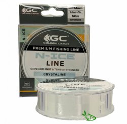 Жилка Golden Catch N-Ice 50м Crystaline 0,090мм Жилка Golden Catch N-Ice 50м Crystaline 0,090мм