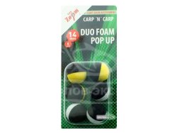 Насадка Carp Zoom плавающая Duo Foam Pop Up Yellow 14мм Насадка Carp Zoom плавающая Duo Foam Pop Up Yellow 14мм