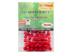 Пенопласт в протеиновом тесте "Instinct" maxi червь Пенопласт в протеиновом тесте "Instinct" maxi червь