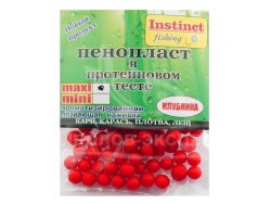 Пенопласт в протеиновом тесте "Instinct" maxi клубника Пенопласт в протеиновом тесте "Instinct" maxi клубника