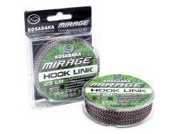 Поводковый материал Kosadaka Mirage 25м 25lb коричневый/черный Поводковый материал Kosadaka Mirage 25м 25lb коричневый/черный