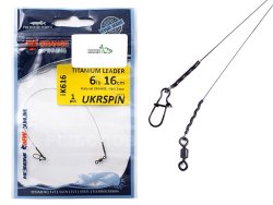 Повідець Ukrspin Orange Spinning титановий мат. Orange 3кг 16см з вертлюгом