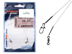 Поводок Ukrspin Orange Spinning титановый мат.AFW 5кг 17см с вертлюгом Поводок Ukrspin Orange Spinning титановый мат.AFW 5кг 17см с вертлюгом