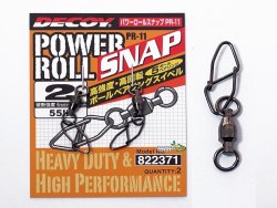 Вертлюг с застежкой Decoy PR-11 Powerroll Snap №4 110lbs (2шт/уп) Вертлюг с застежкой Decoy PR-11 Powerroll Snap №4 110lbs (2шт/уп)