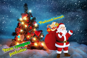 З наступаючим Новим роком та Різдвом! Наш графік роботи